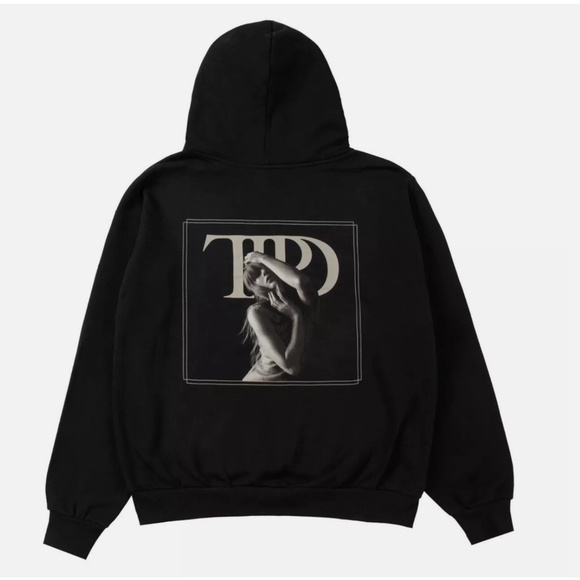 Taylor Swift Tops - Taylor‎ Swift The Tortured Poets Department Spotify Exclusive Black Hoodie Sz S